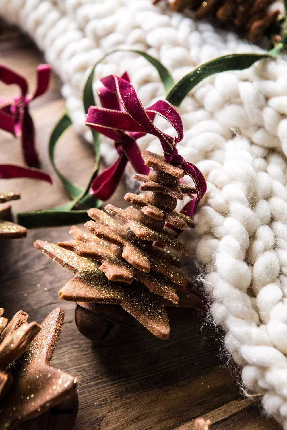 glittered-gingerbread-christmas-tree-ornaments