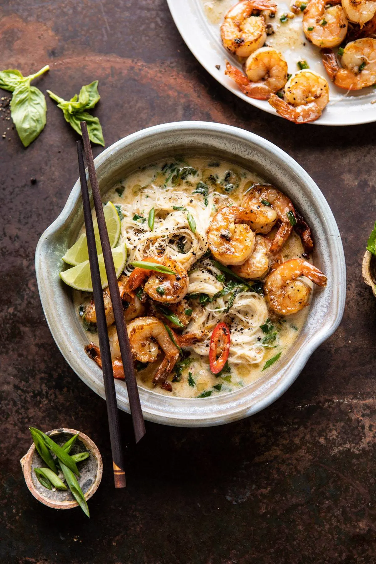 saucy-garlic-butter-shrimp-with-coconut-milk-and-rice-noodles