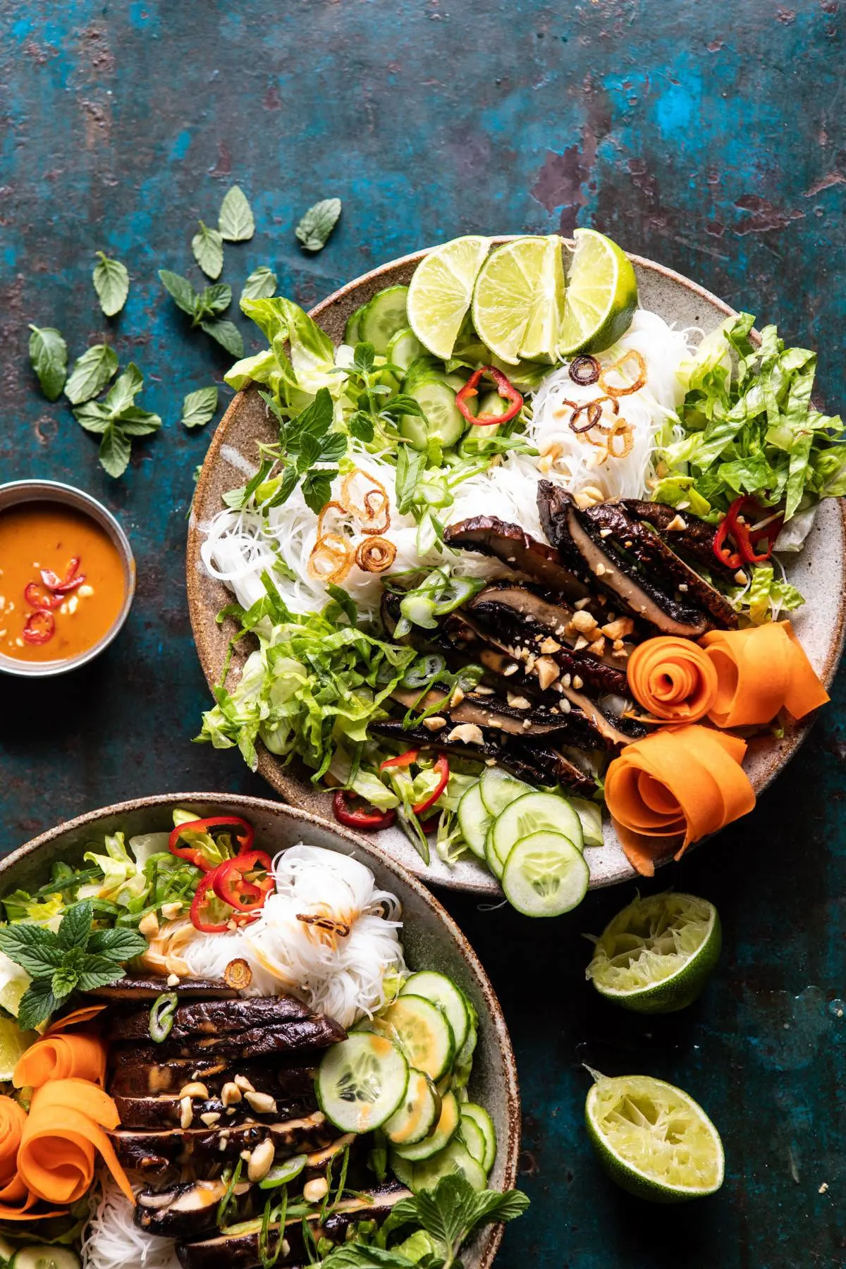 vietnamese-rice-noodle-salad-with-mushrooms-and-spicy-peanut-vinaigrette