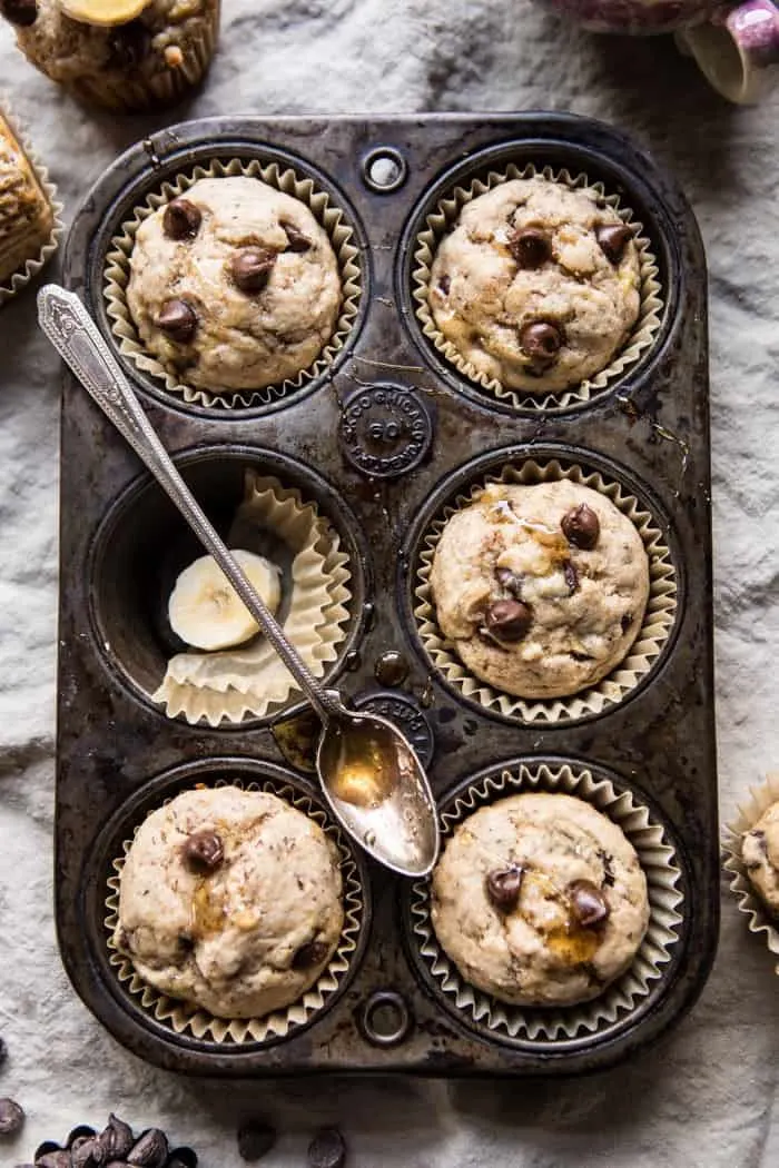 vegan-whole-wheat-chocolate-chip-banana-bread-muffins