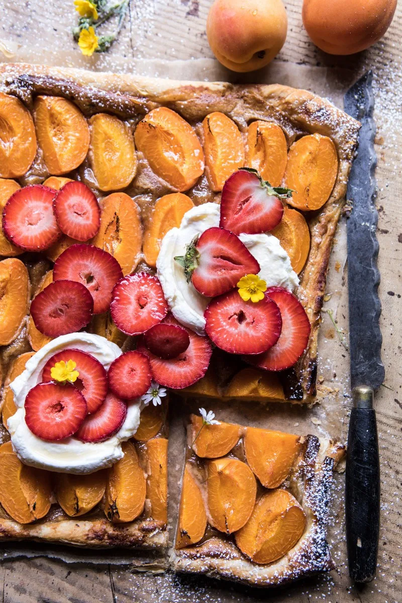 honey-strawberry-apricot-tart