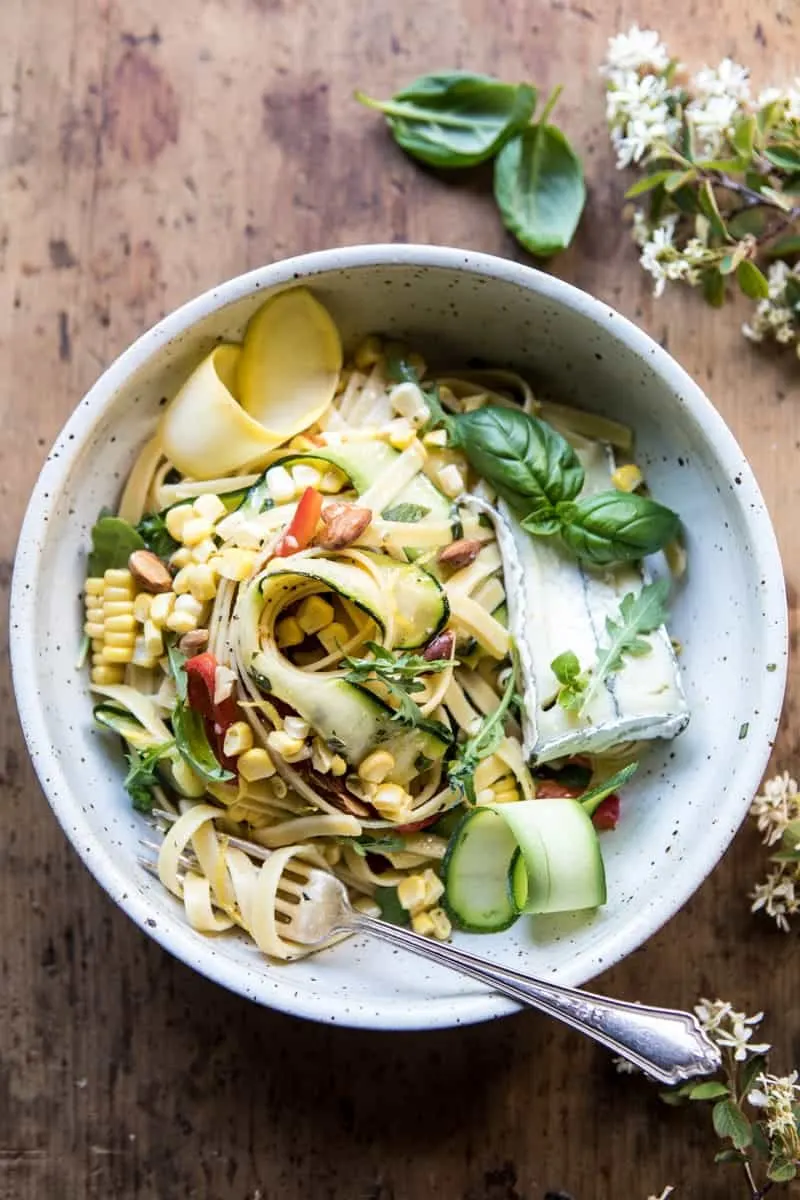 farmers-market-goat-cheese-pasta-primavera-with-marinated-veggies