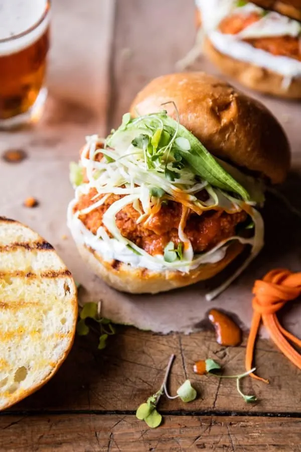 healthier-oven-fried-sweet-tea-buffalo-chicken-sandwich.