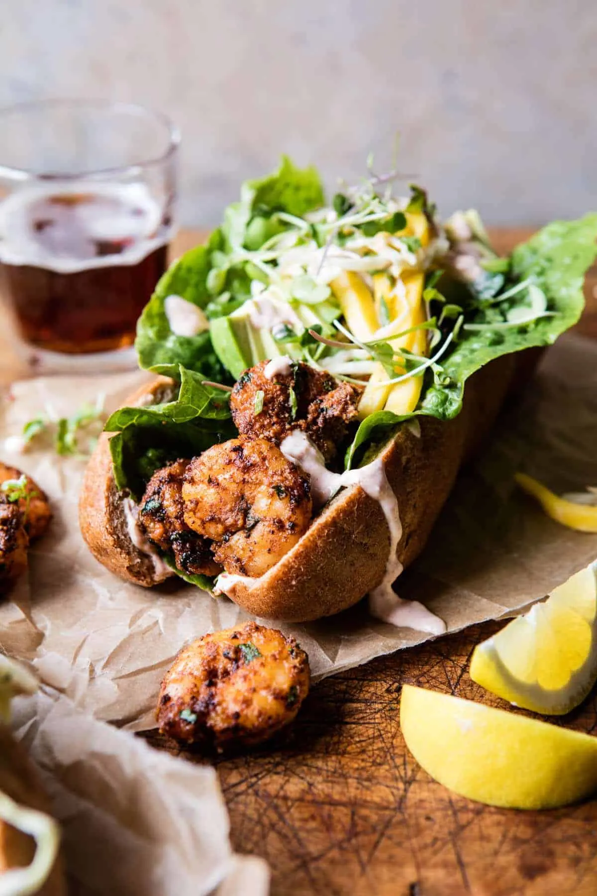lighter-shrimp-po-boys-with-avocado-mango-slaw