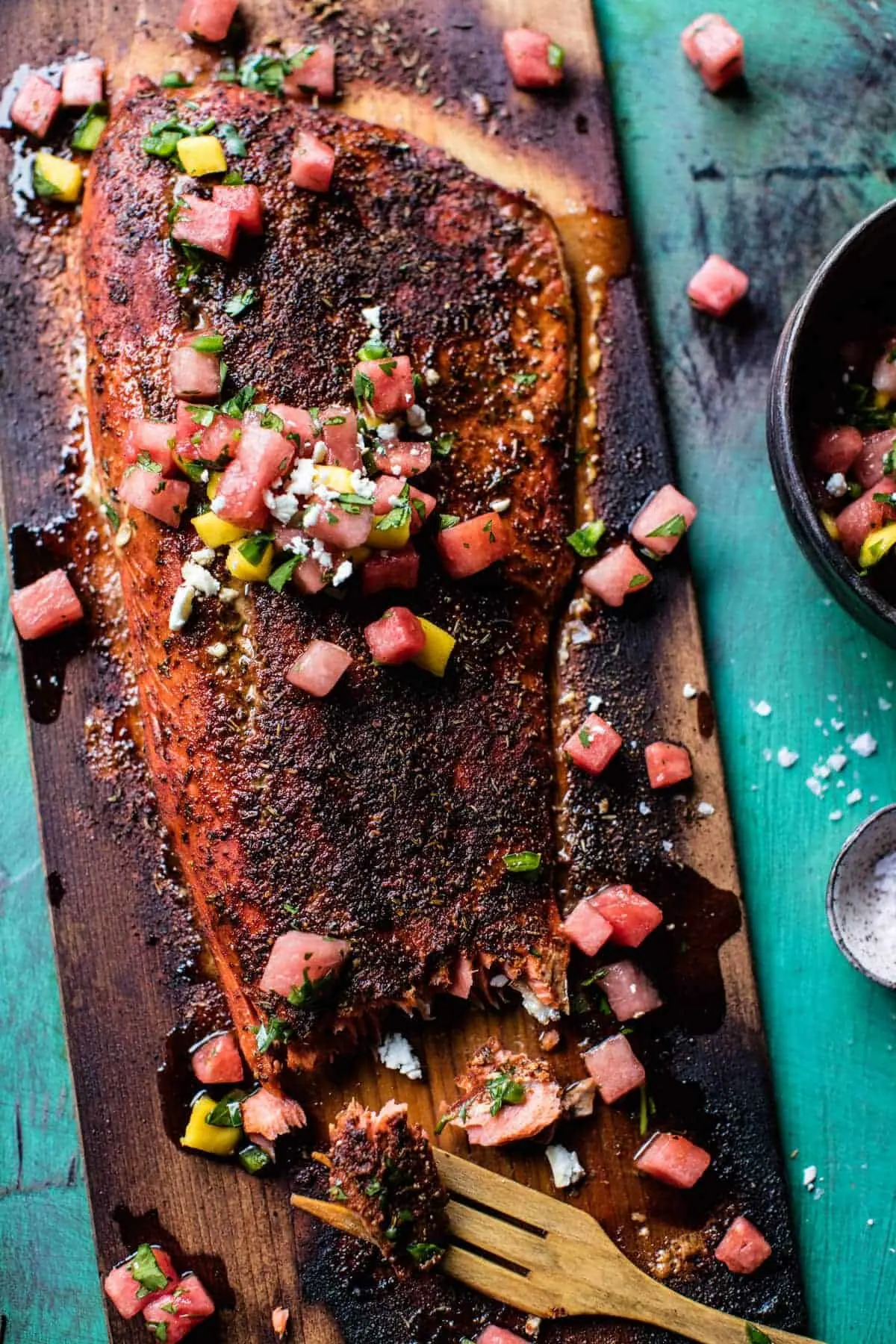 cedar-plank-salmon-with-watermelon-feta-salsa.