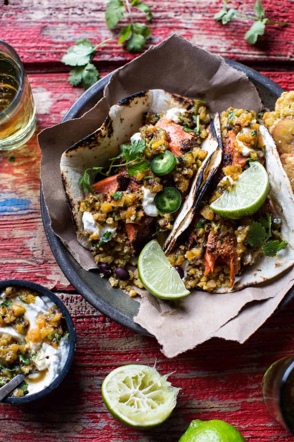 jamaican-jerk-fish-tacos-with-plantain-fried-rice-and-pineapple-salsa.
