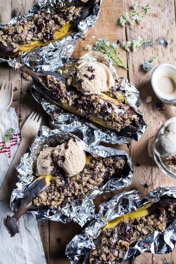 oatmeal-chocolate-chunk-cookie-stuffed-campfire-bananas