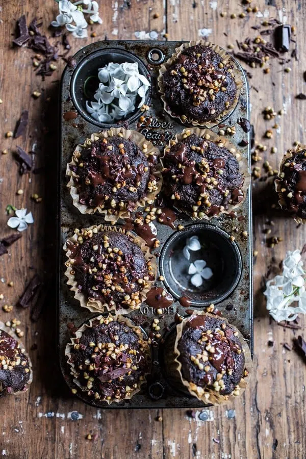 double-chocolate-coconut-oil-zucchini-muffins-with-caramelized-buckwheat.