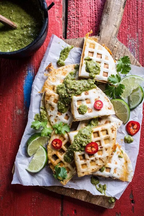 spicy-pork-al-pastor-quesadillas-with-roasted-tomatillo-salsa-verde