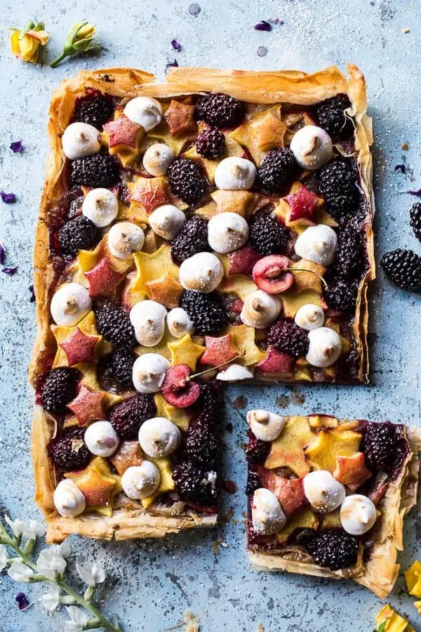 honey-butter-stone-fruit-and-blackberry-meringue-tart