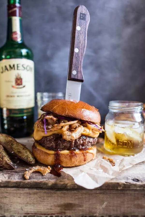 jameson-whiskey-blue-cheese-burger-with-guinness-cheese-sauce-crispy-onions
