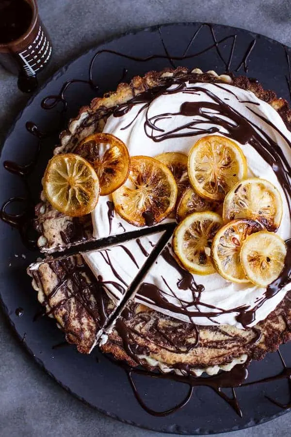 chocolate-fudge-swirled-lemon-ricotta-tart