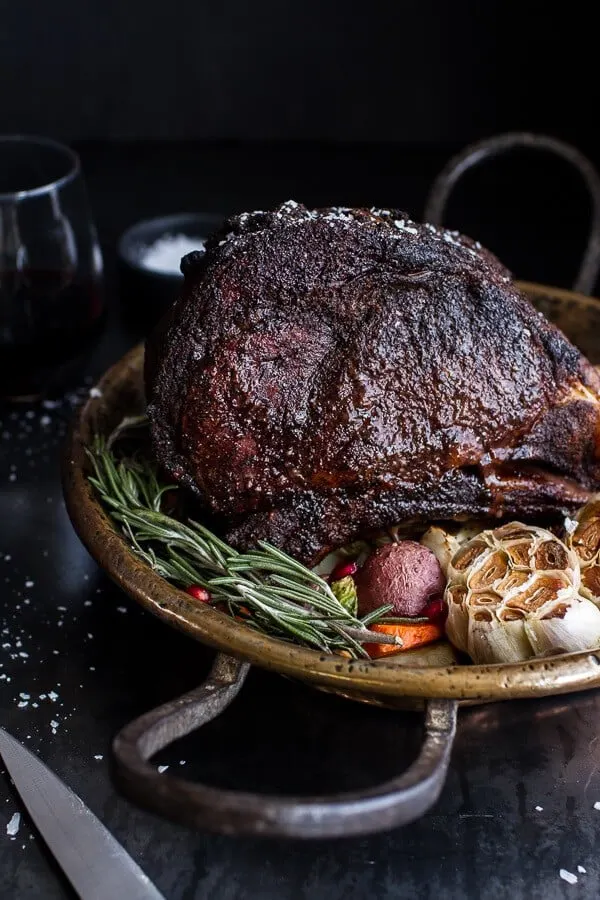 coffee-rubbed-prime-rib-roast-with-roasted-garlic-gorgonzola-butter