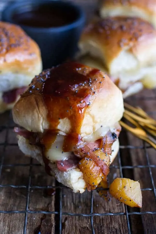 ham-and-cheese-sandwiches-wbacon-pineapple-caramelized-onions-jerk-bbq-sauce