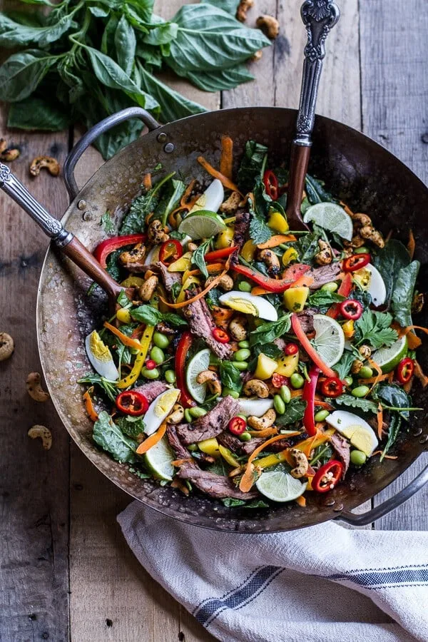 thai-steak-salad-wsweet-spicy-tahini-dressing-and-sesame-chili-lime-cashews.