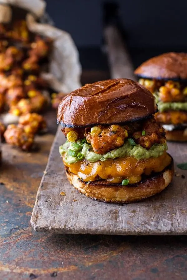 smoky-chipotle-cheddar-burgers-with-mexican-street-corn-fritters
