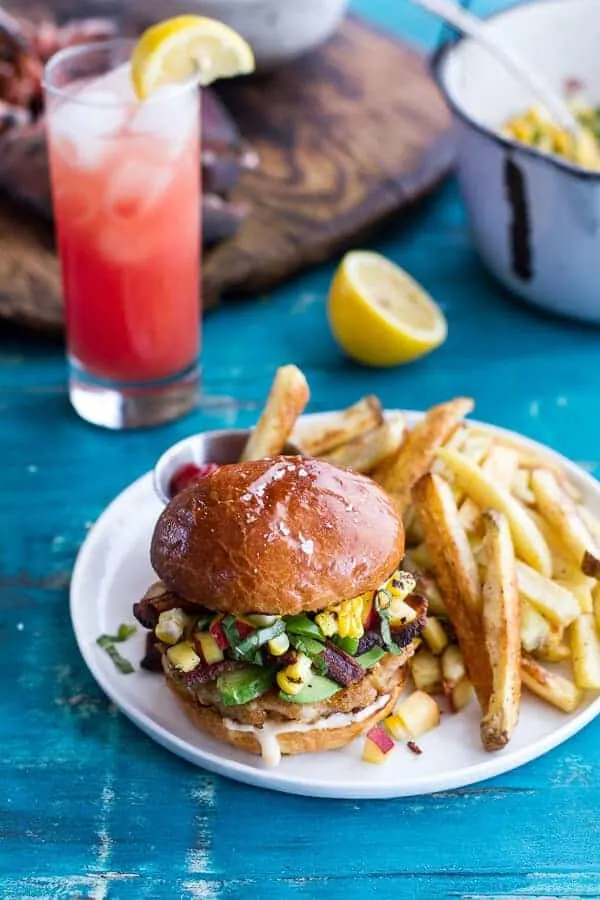 lobster-burgers-wbrowned-butter-lemon-aioli-basil-corn-salsa-bacon-'n'-avocado.