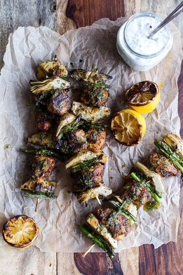 spring-veggie-lemon-moroccan-chicken-skewers-with-minted-goat-cheese-yogurt.