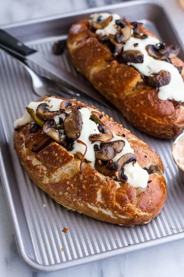 cleveland-cheesesteaks-with-pretzel-hoagie-rolls.