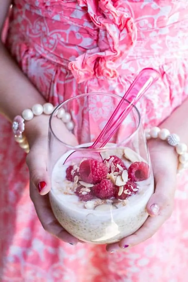 vanilla-bean-coconut-quinoa-pudding-with-honey-drizzled-raspberries
