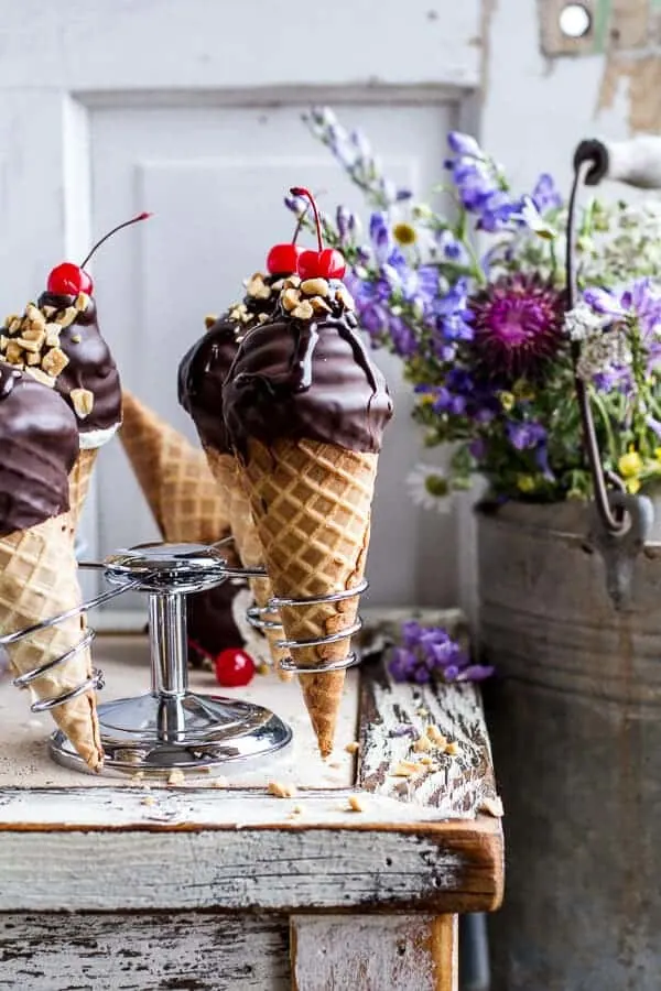 hot-fudge-brownie-and-double-scooped-ice-cream-sundae-high-hat-cupcakes...in-a-cone!