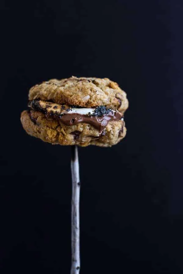 oatmeal-chocolate-chip-graham-cracker-cookie-s'mores.