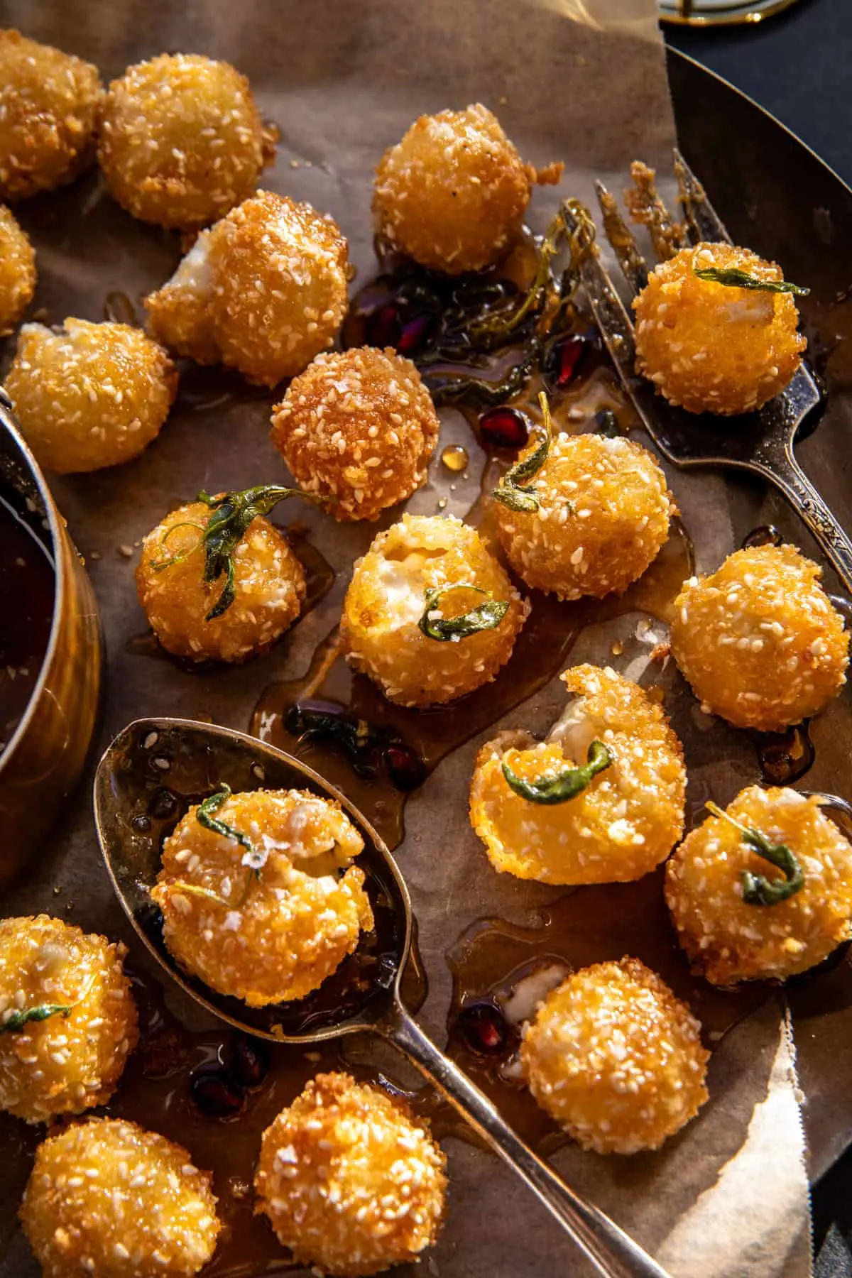 fried-goat-cheese-balls-with-spicy-sage-honey