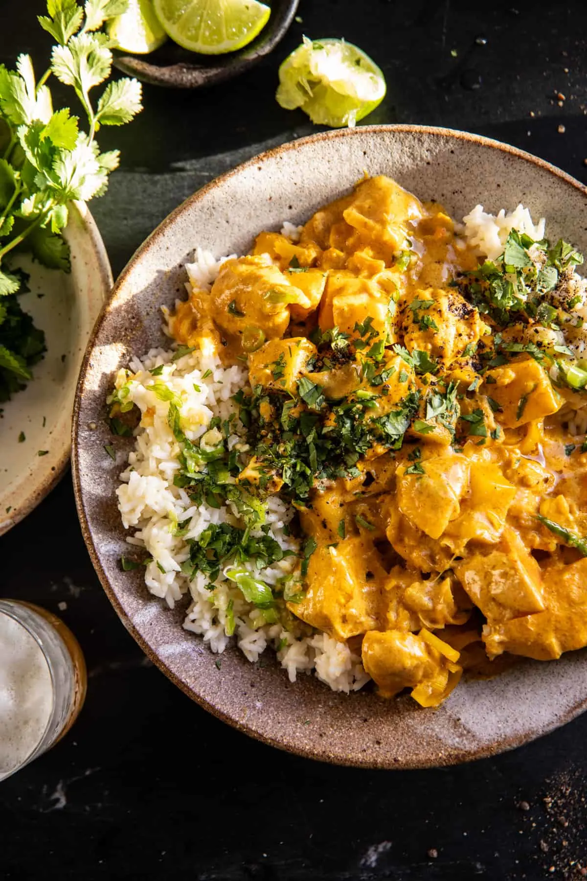 crockpot-thai-yellow-curry-chicken-with-garlic-rice