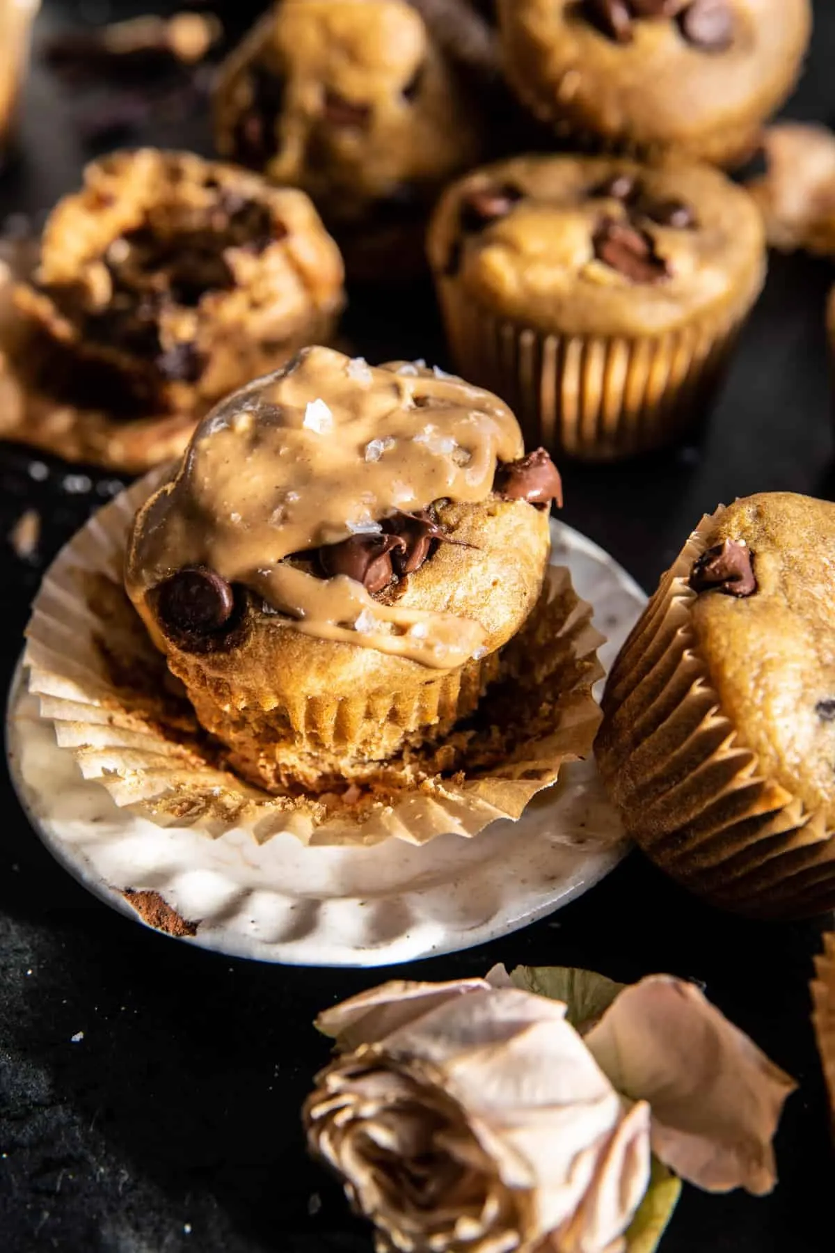 blender-chocolate-chip-peanut-butter-banana-muffins