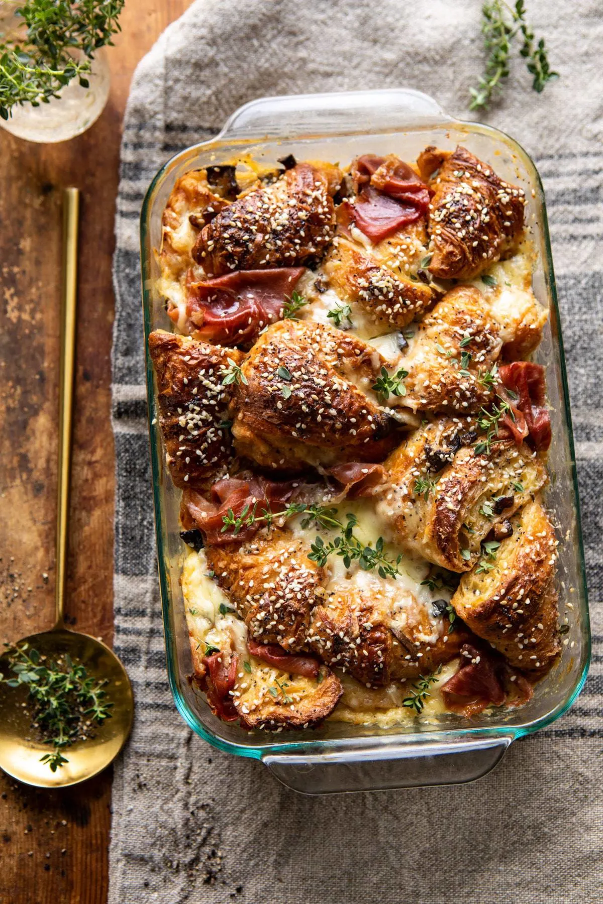 ham-and-cheese-croissant-bake