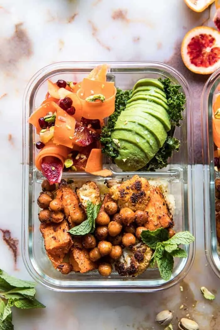meal-prep-moroccan-chickpea-sweet-potato-and-cauliflower-bowls