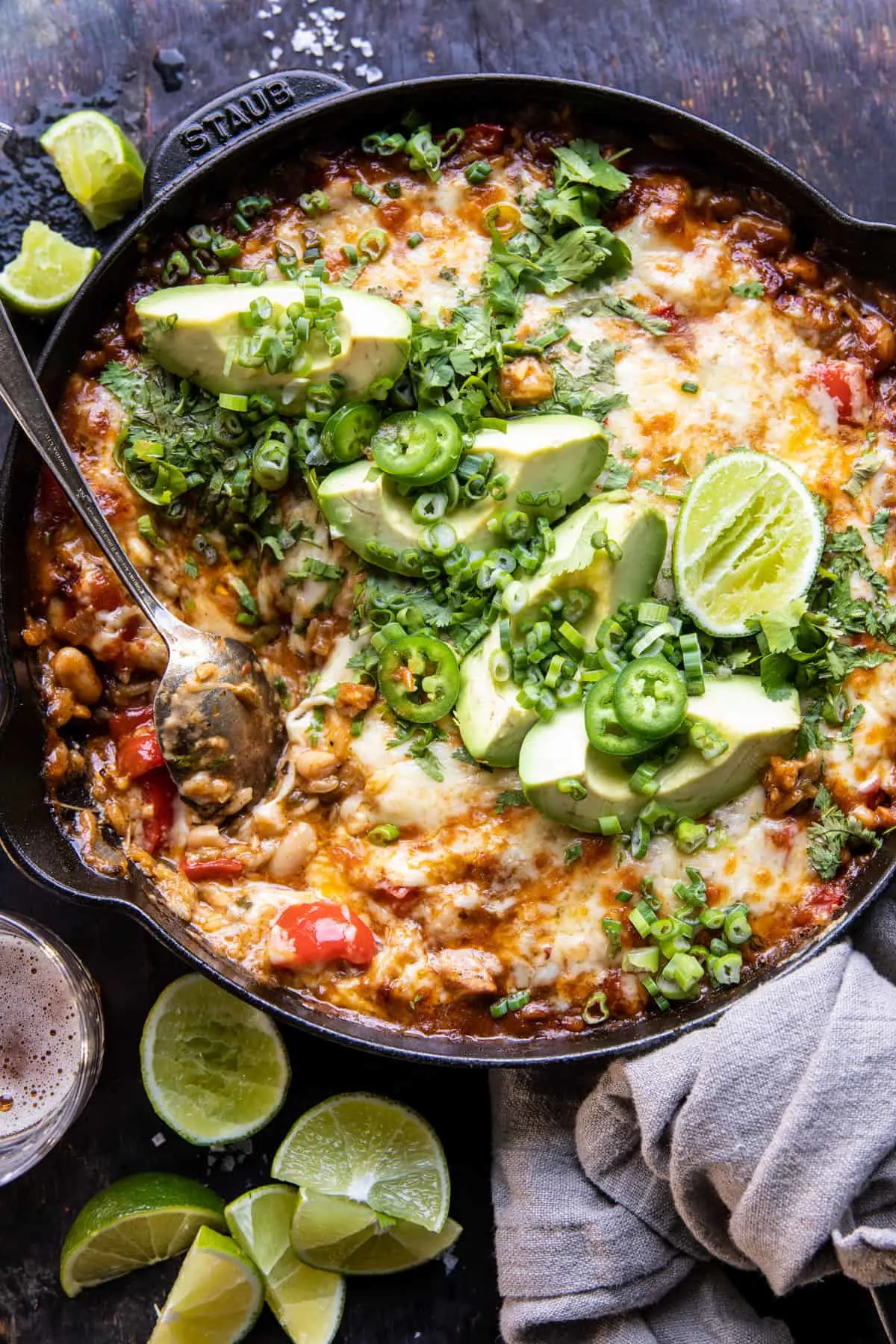 one-skillet-white-chicken-chili-bake.