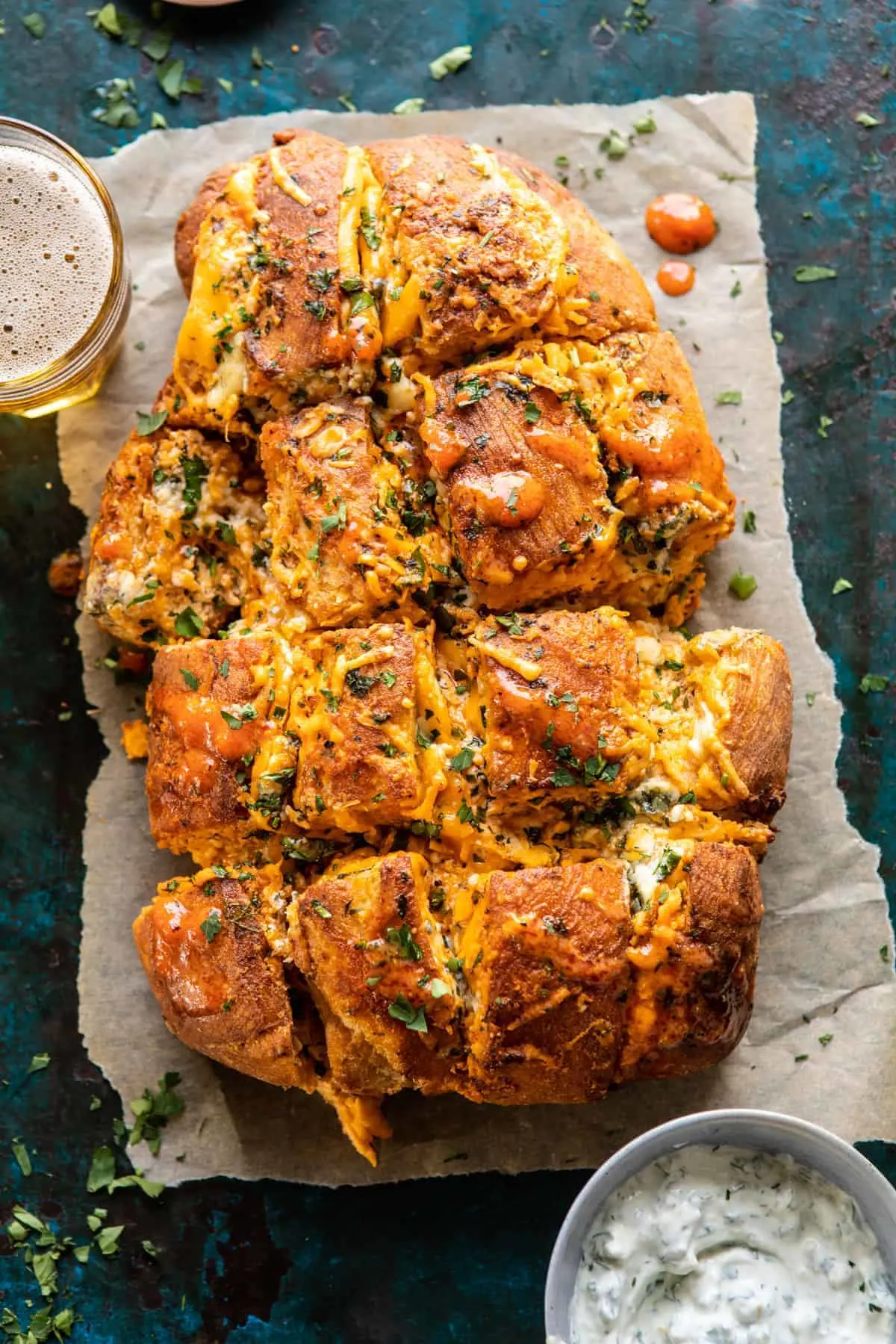 buffalo-ranch-chicken-pull-apart-bread.