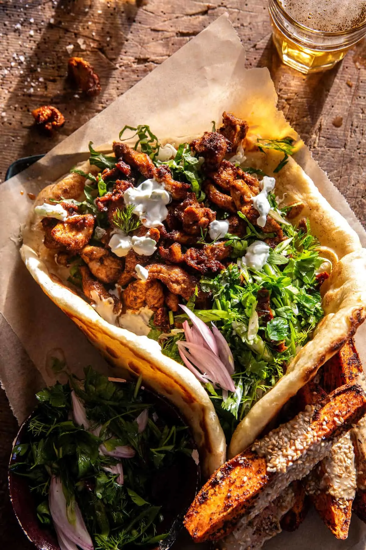 curry-chicken-gyro-and-tahini-sweet-potatoes.