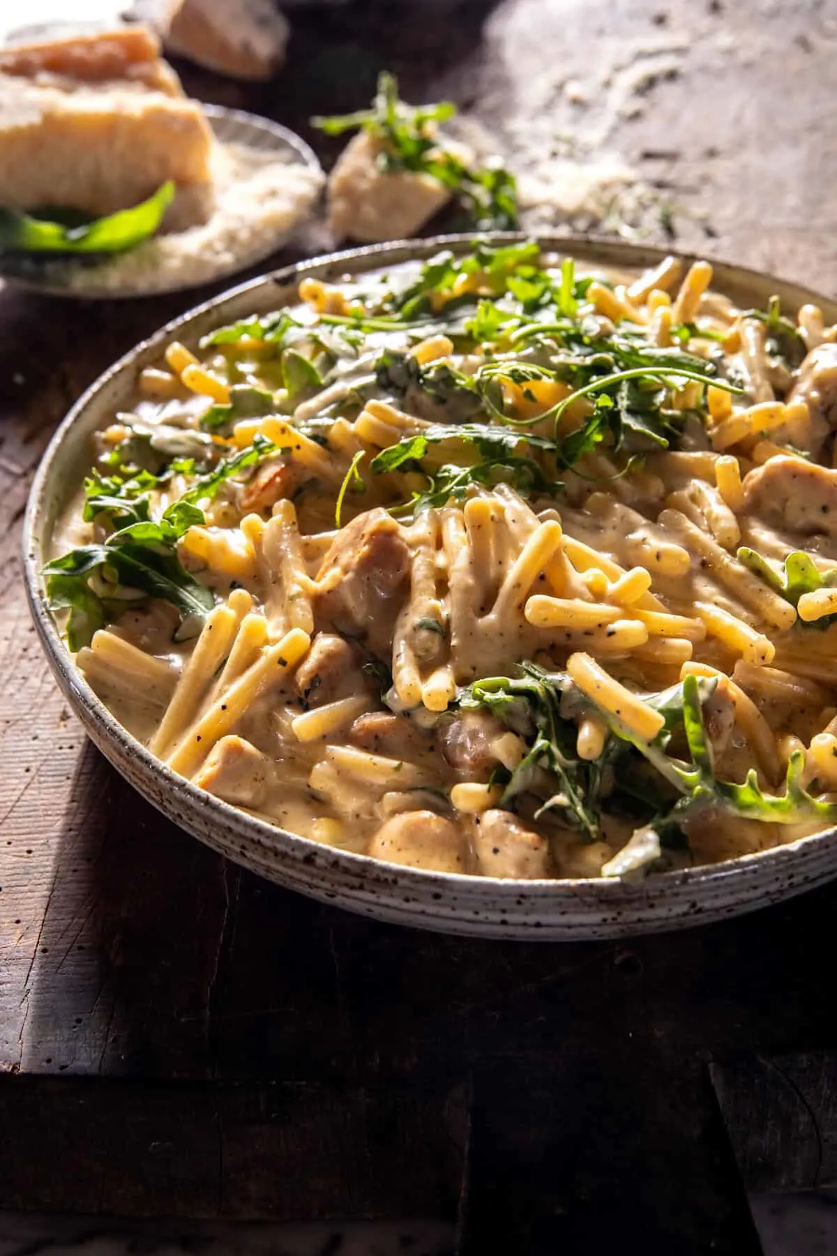 one-pot-chicken-caesar-pesto-pasta