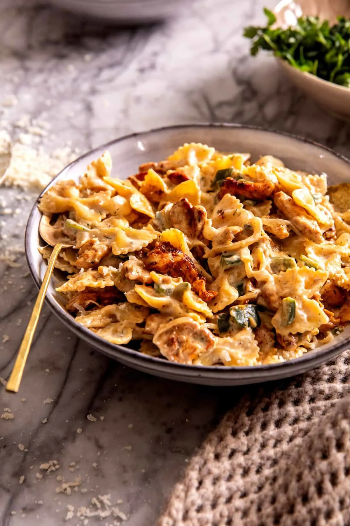 one-pot-cajun-ranch-chicken-pasta