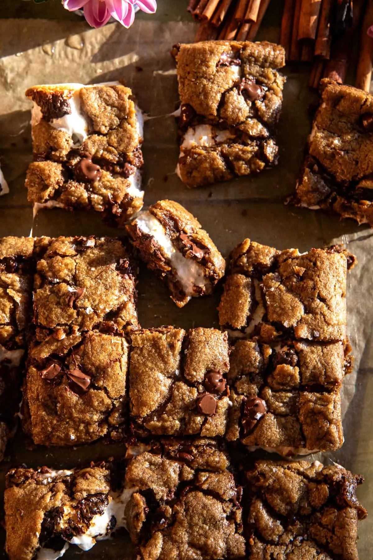 burnt-marshmallow-brown-sugar-maple-cookie-bars