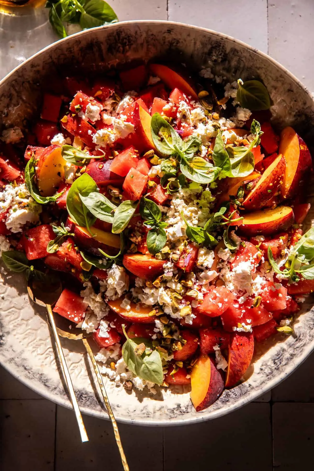 watermelon-peach-salad
