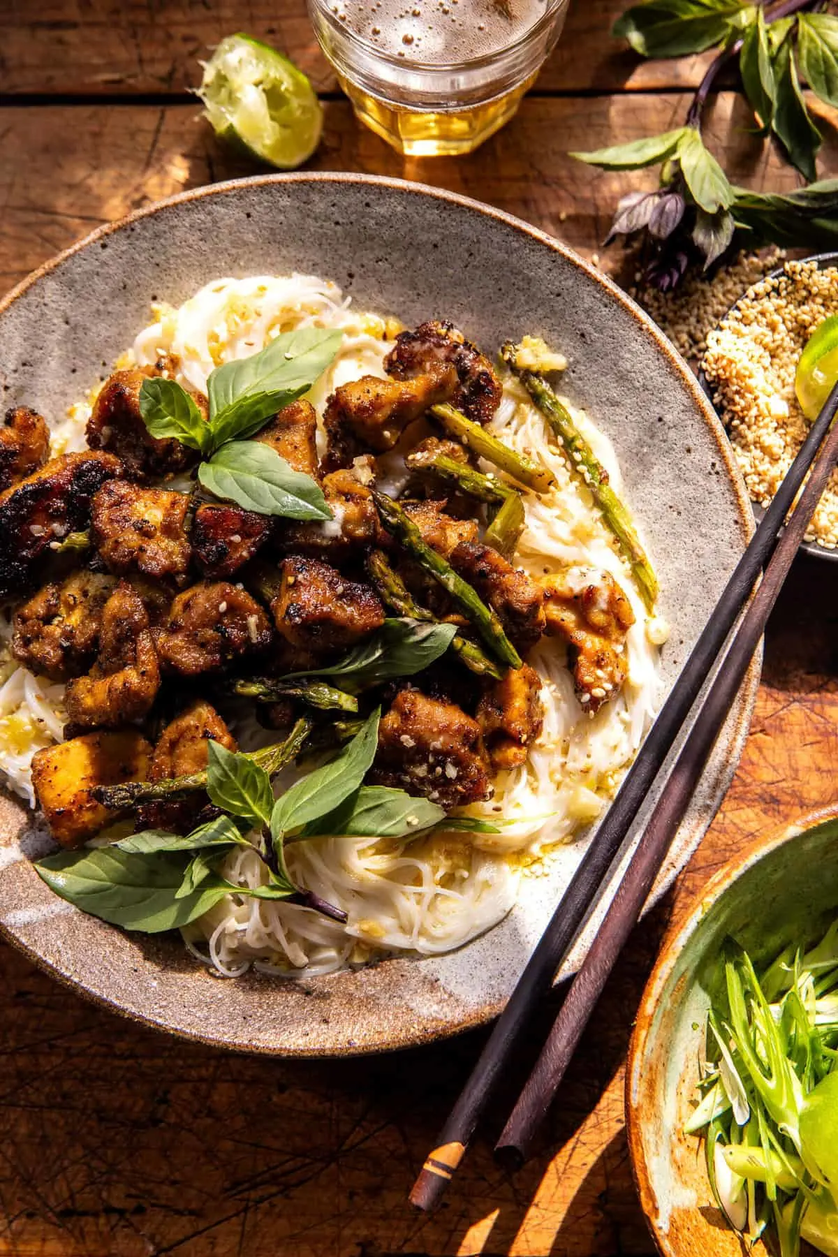 thai-basil-chicken-and-garlic-butter-noodles