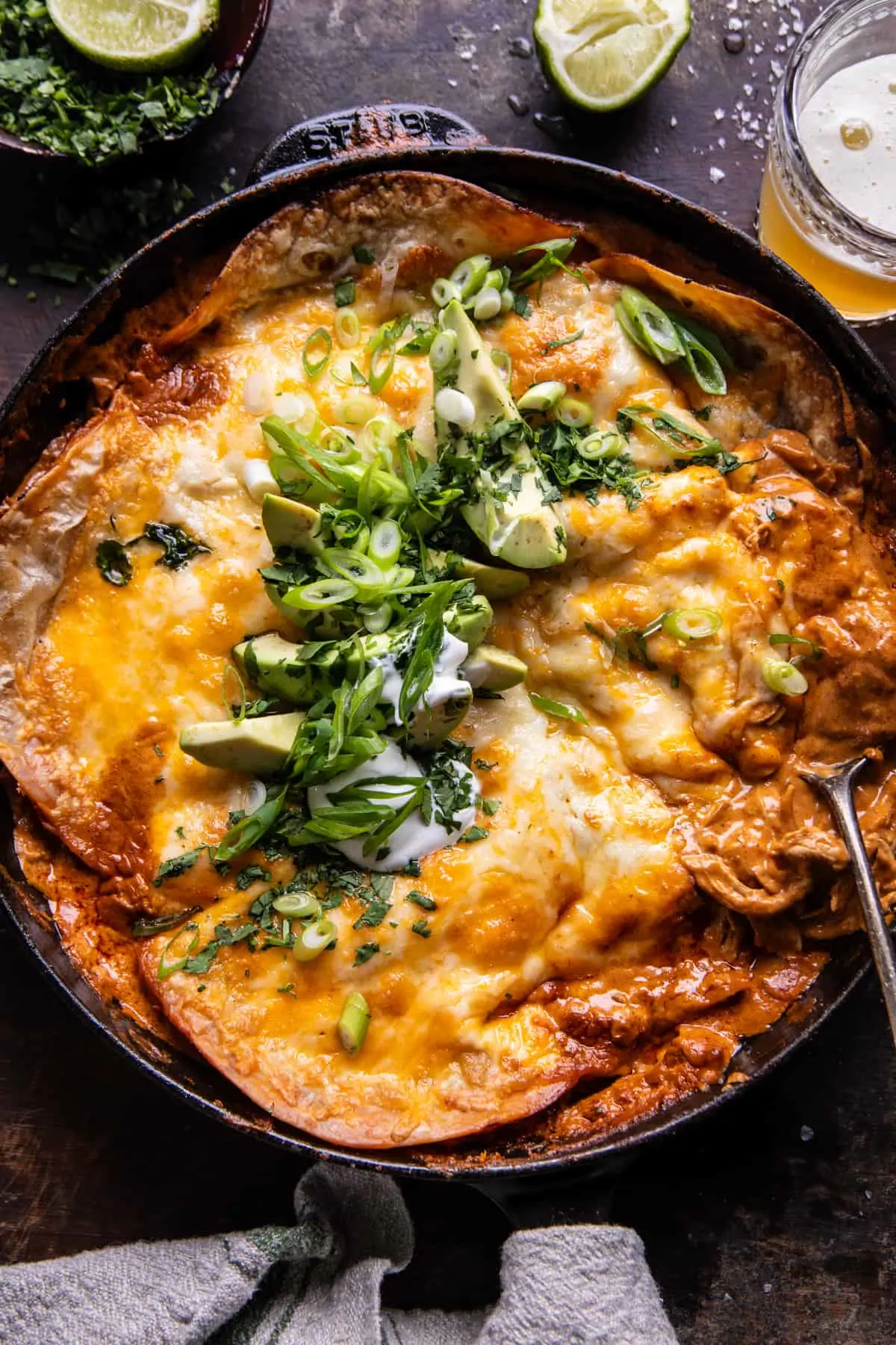 skillet-creamy-chipotle-chicken-enchiladas.
