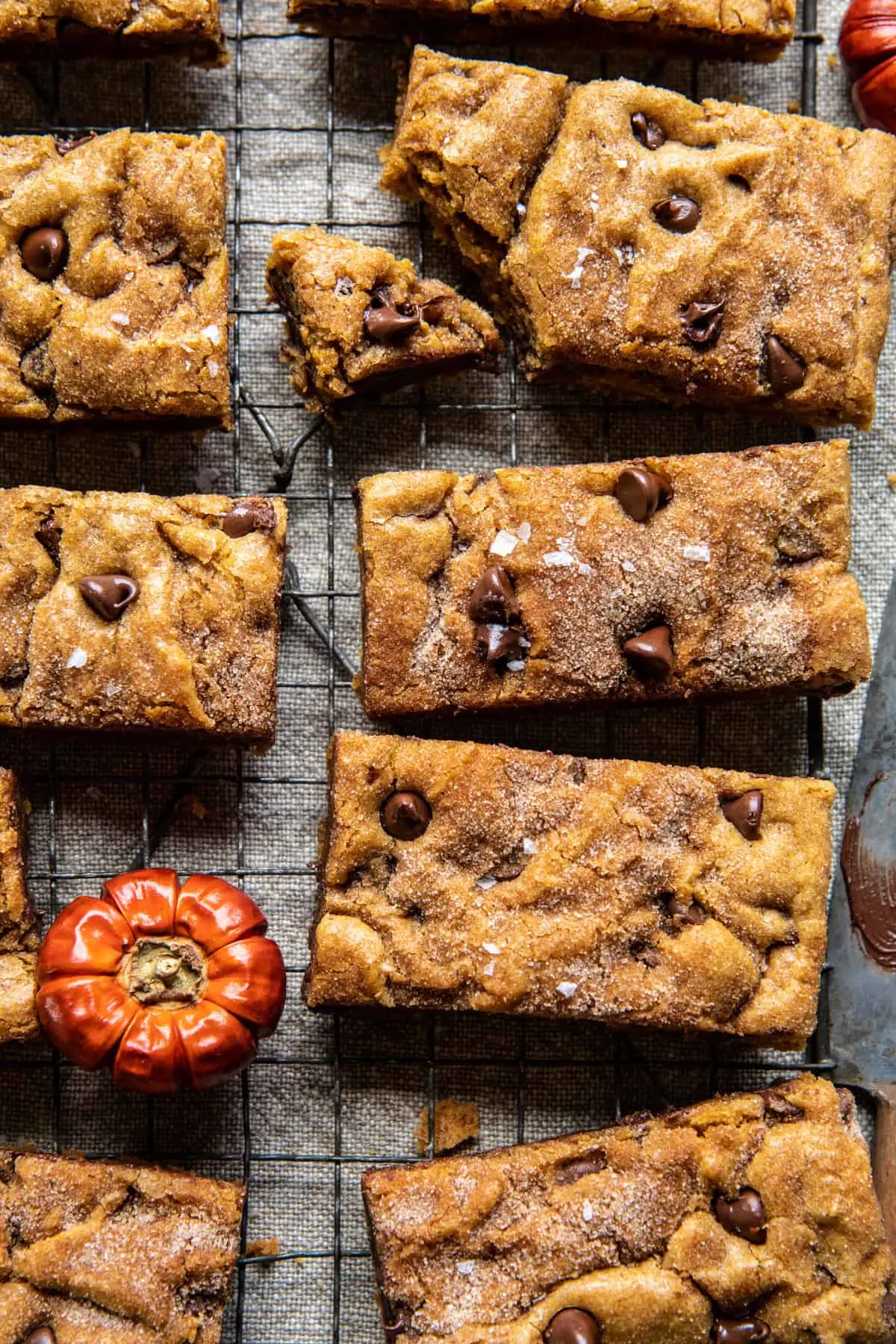 pumpkin-butter-chocolate-chip-blondies