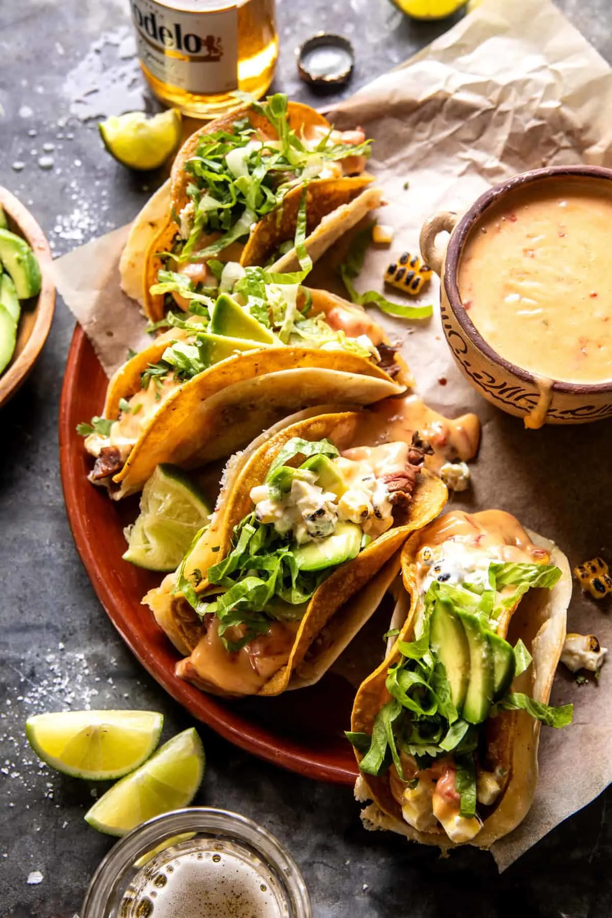 queso-steak-and-elote-tacos