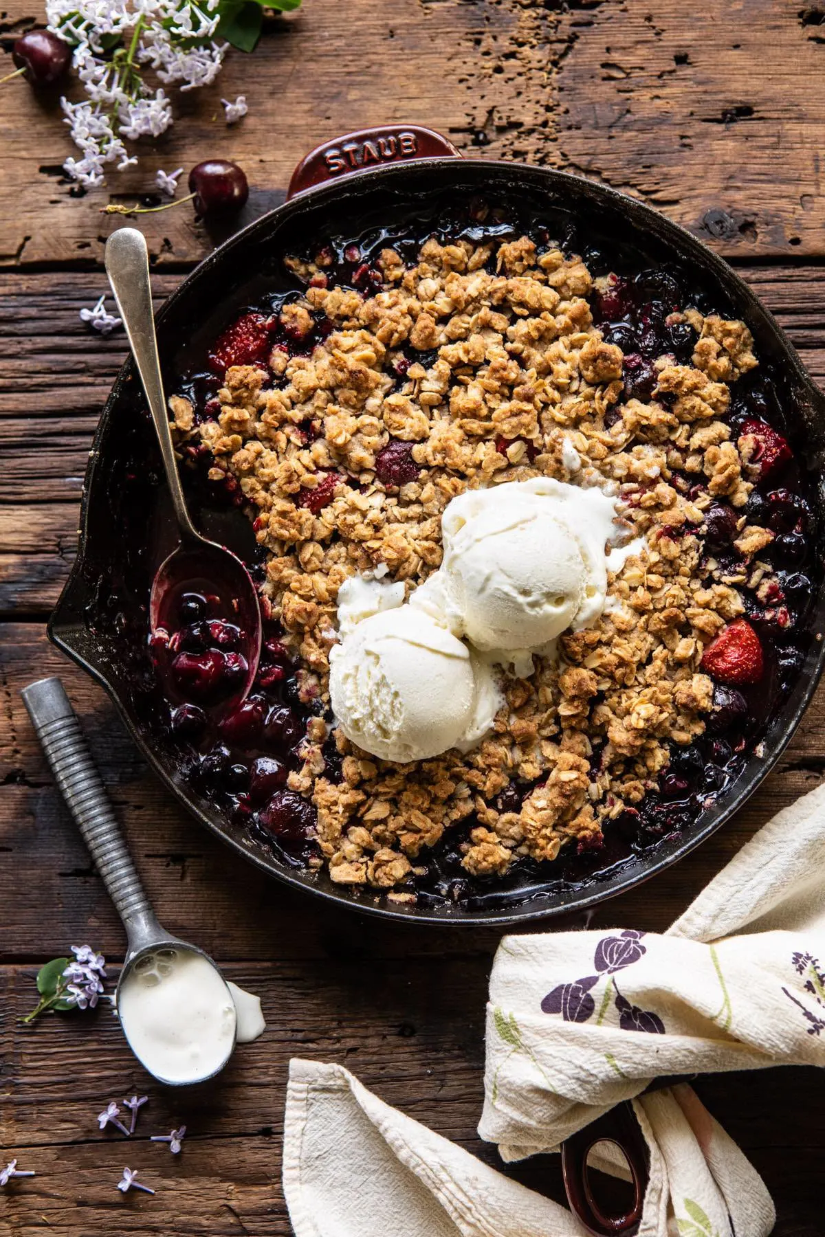buttery-cherry-berry-skillet-crisp