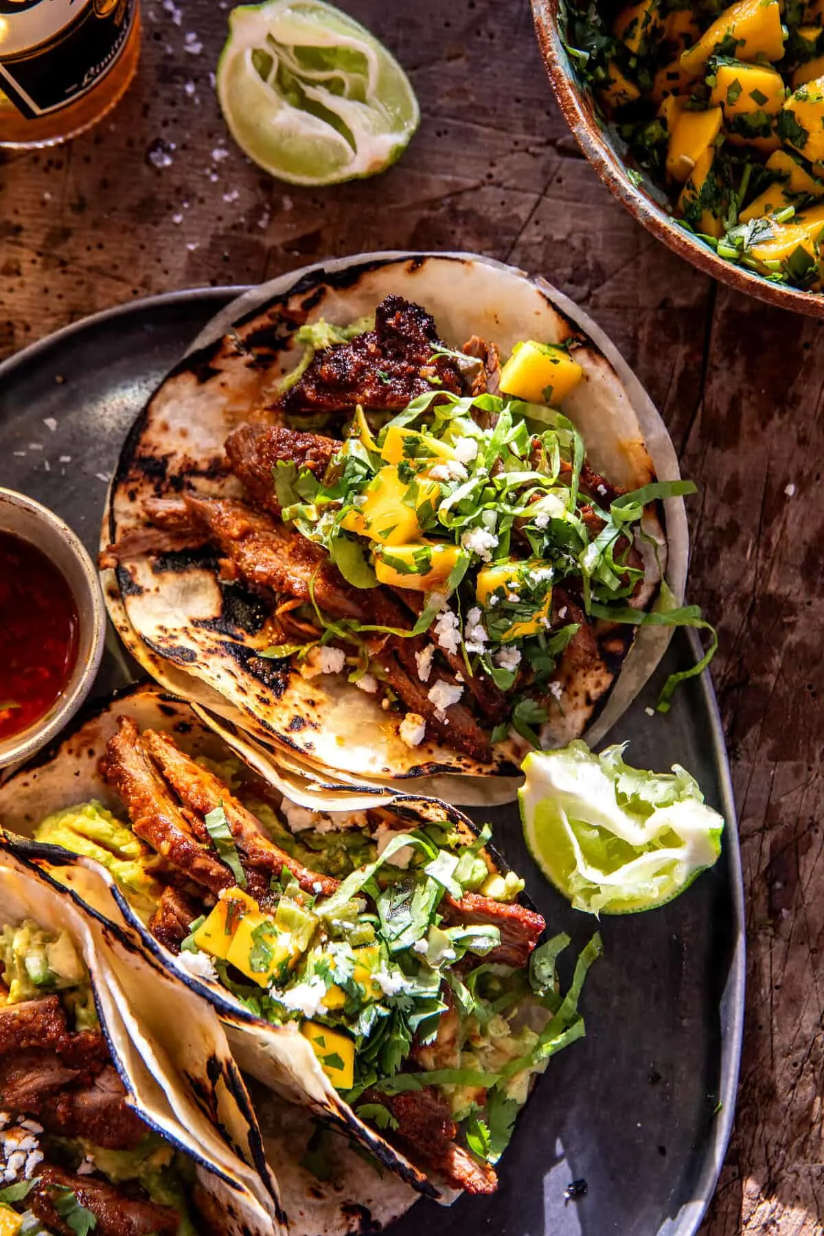 sheet-pan-chipotle-steak-tacos-with-mango-salsa