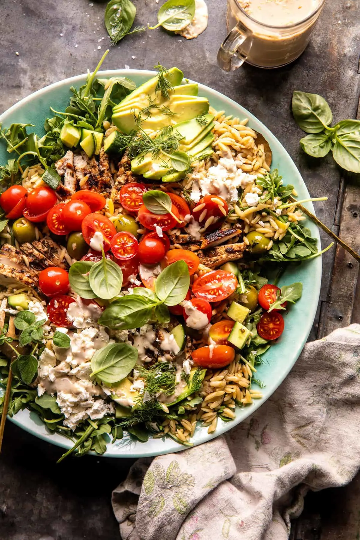 greek-tahini-chicken-and-feta-orzo-bowls