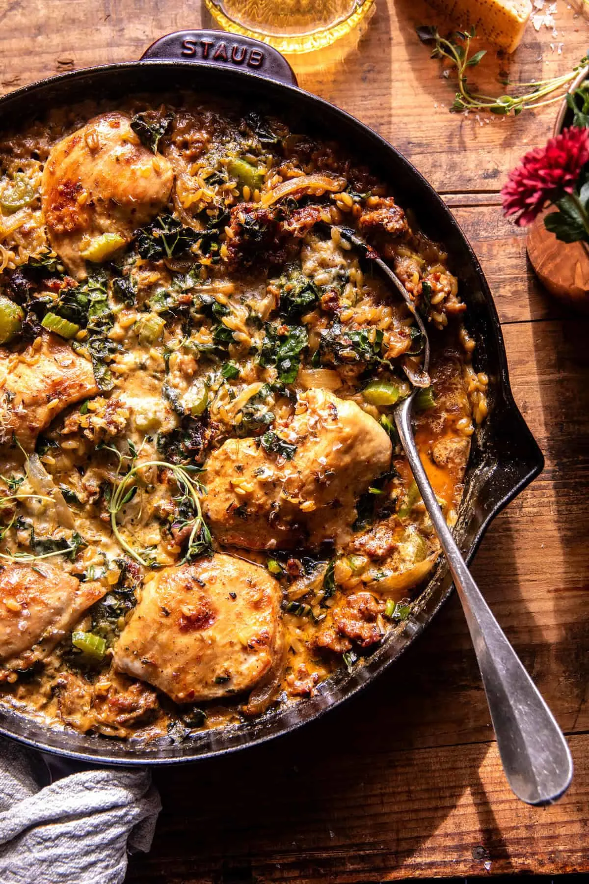 one-skillet-tuscan-chicken-and-orzo