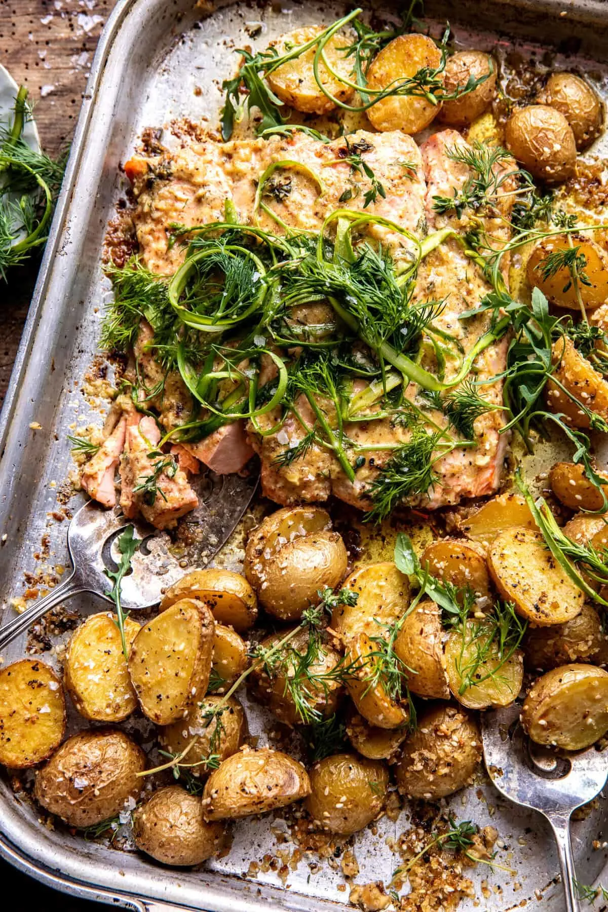 sheet-pan-dijon-salmon-and-sesame-panko-potatoes