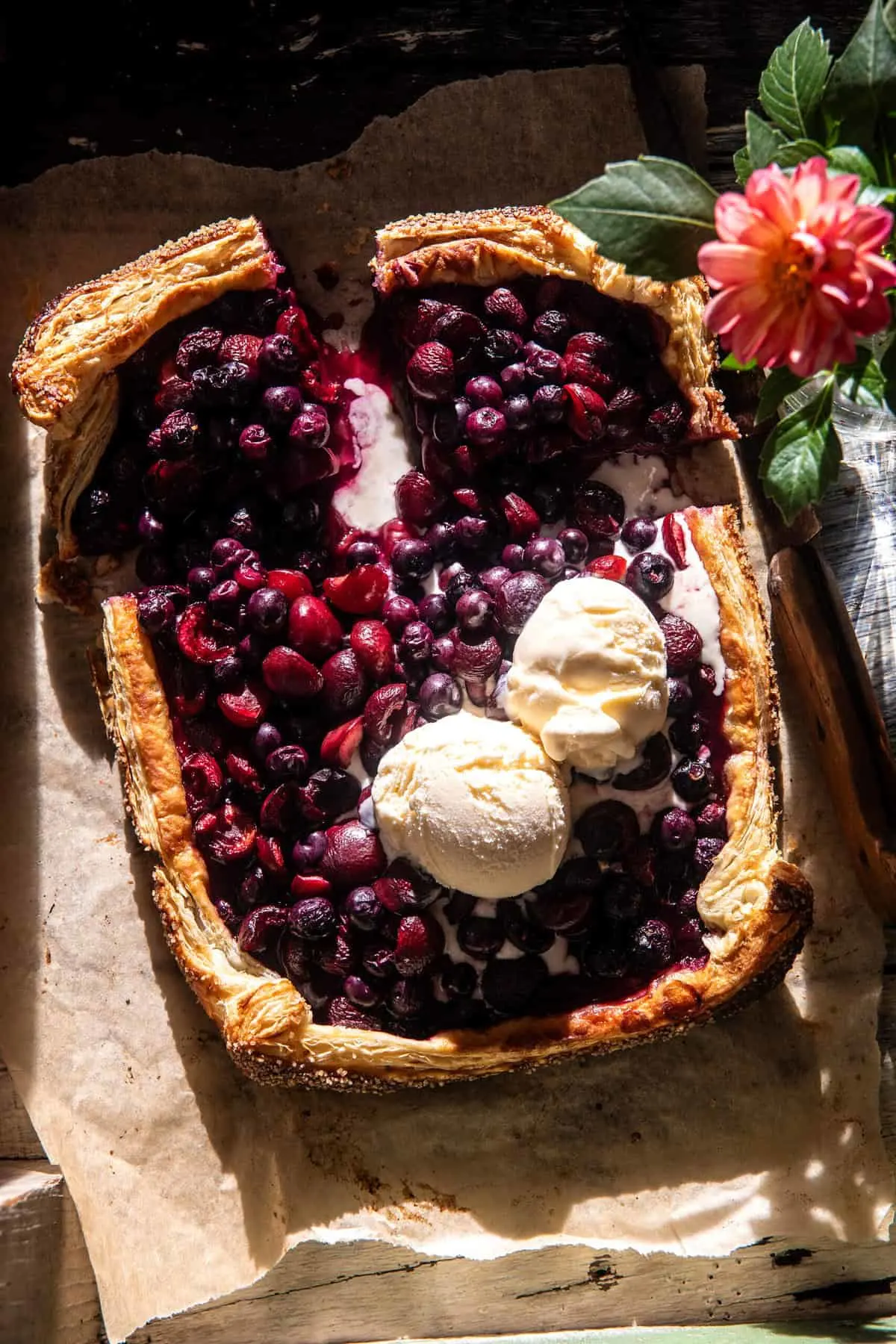 easy-blueberry-cherry-galette