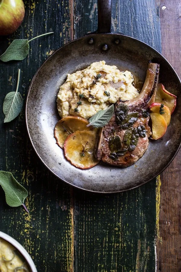 cider-apple-and-sage-roasted-pork-chops-with-brown-butter-gorgonzola-polenta
