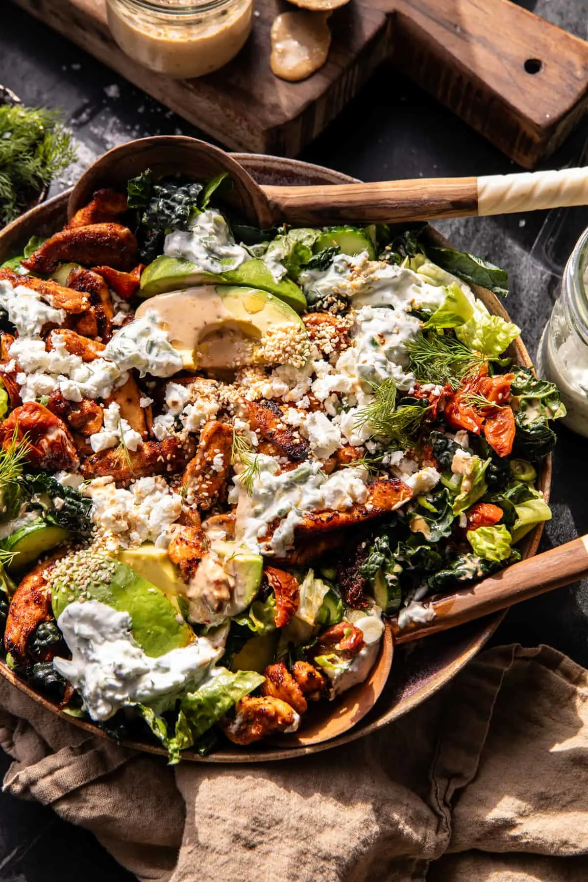 chicken-tzatziki-avocado-salad